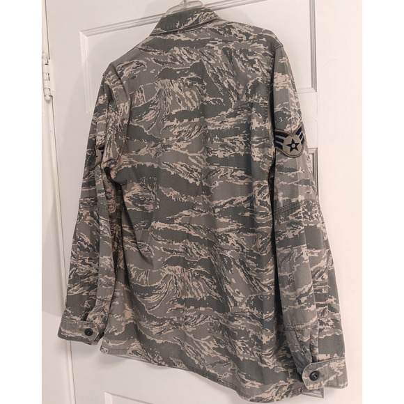 US Military Cargo Jacket 42R Tiger Camo BDU Combat Tactical Air Force Field Coat - Picture 6 of 10
